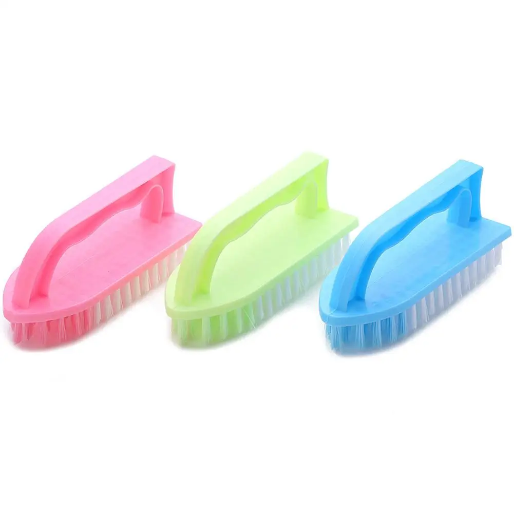 

Cleanng Brush Plastic Shaped Scrubbing Brush Stiff Bristle Scrub Hard Nylon Handle Random Color Household Merchandises 2021