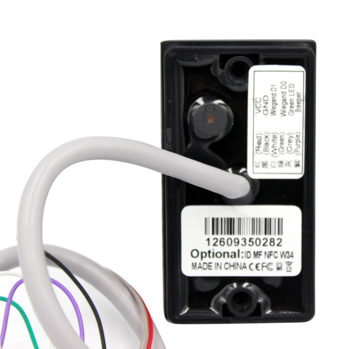 Водонепроницаемый считыватель карт доступа Wiegand 26 битный 34 светодиодный