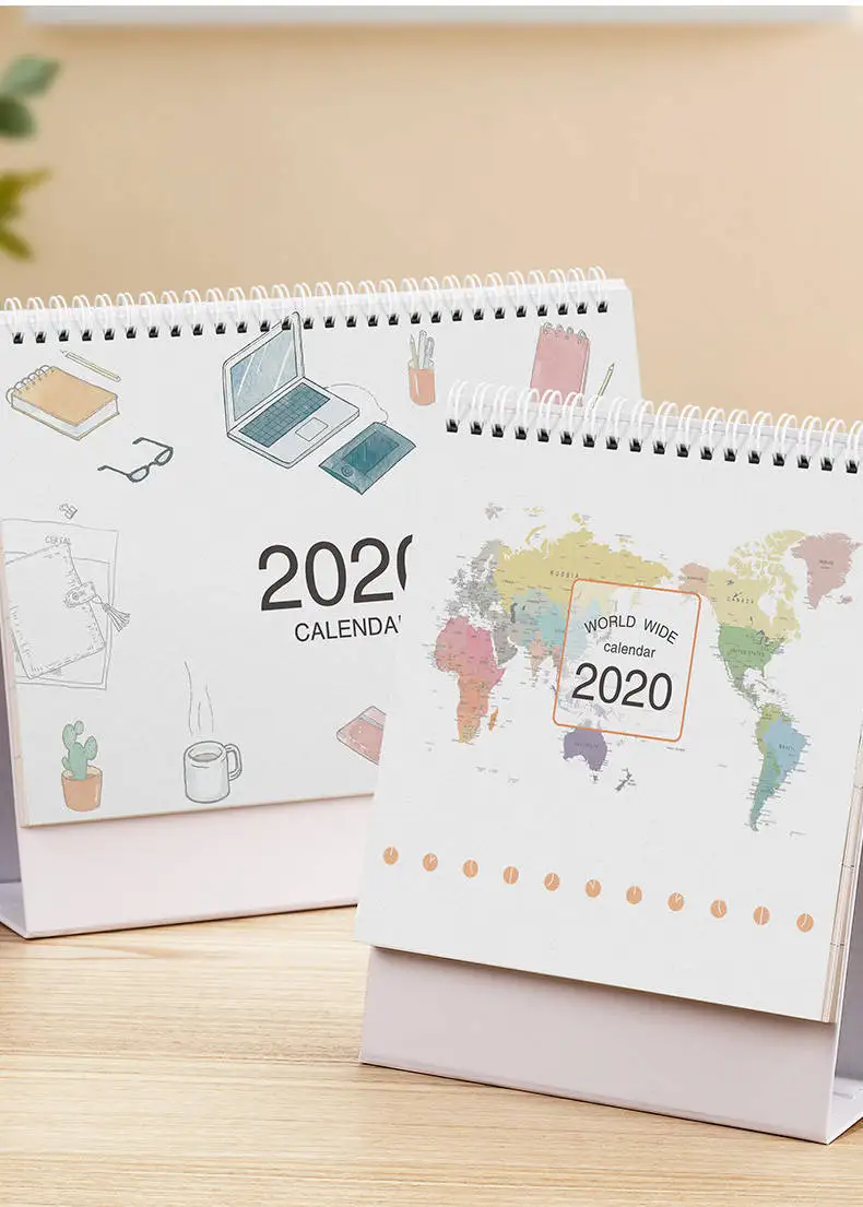 2020 маленький размер катушки календари свежий милый Органайзер расписание