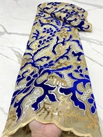 beautiful african special velvet lace fabric 2022 high quality embroidery with sequins laces nigeria mesh fabrics 4622b