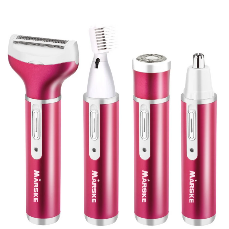 

4 In 1 Rechargeable Epilator Electric Hair Removal Nose Beard Eyebrow Trimmer Female Shaver Depilator Body Shaving Machine