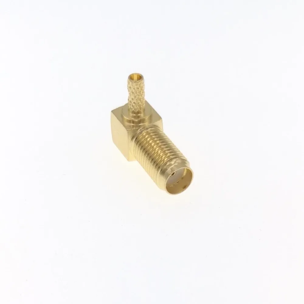 10 шт. обжим SMA Jack женский правый угол РЧ разъем для RG316 RG174 LMR100 кабель|connectors for