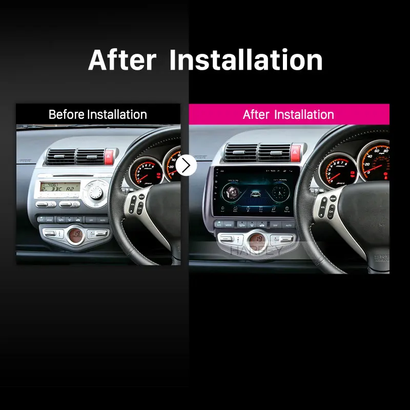 Автомагнитола Harfey Android 8 1 для Honda Jazz City Auto AC RHD GPS навигация USB AUX поддержка Carplay OBD