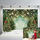 Рождество чудес PineTree фон с блестками в горошек Зима снежное фон для фотосъемки с изображением и дни рождения для малышей и детей постарше вечерние баннер