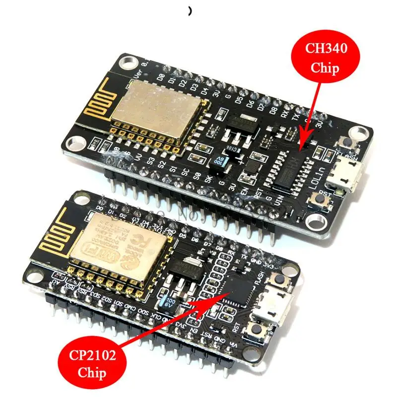 Беспроводной модуль CH340/CP2102 NodeMcu V3 V2 Lua WIFI Интернет вещей макетная плата на основе ESP8266 стандартная с антенной pcb