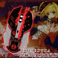 anime fategrand order nero claudius caesar usb computer mouse cosplay wired light optical gamer gaming mice mouse xmas gifts