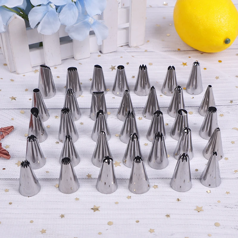 4/24 шт. Нержавеющая сталь наконечники форсунки буфами на рукавах насадки кекс