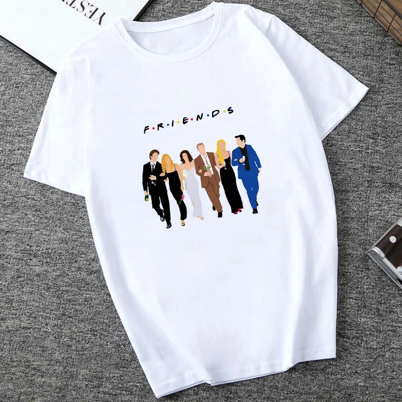 Футболка Joey camisetas verano mujer уличная футболка оверсайз с принтом сериала Friends ulzzang