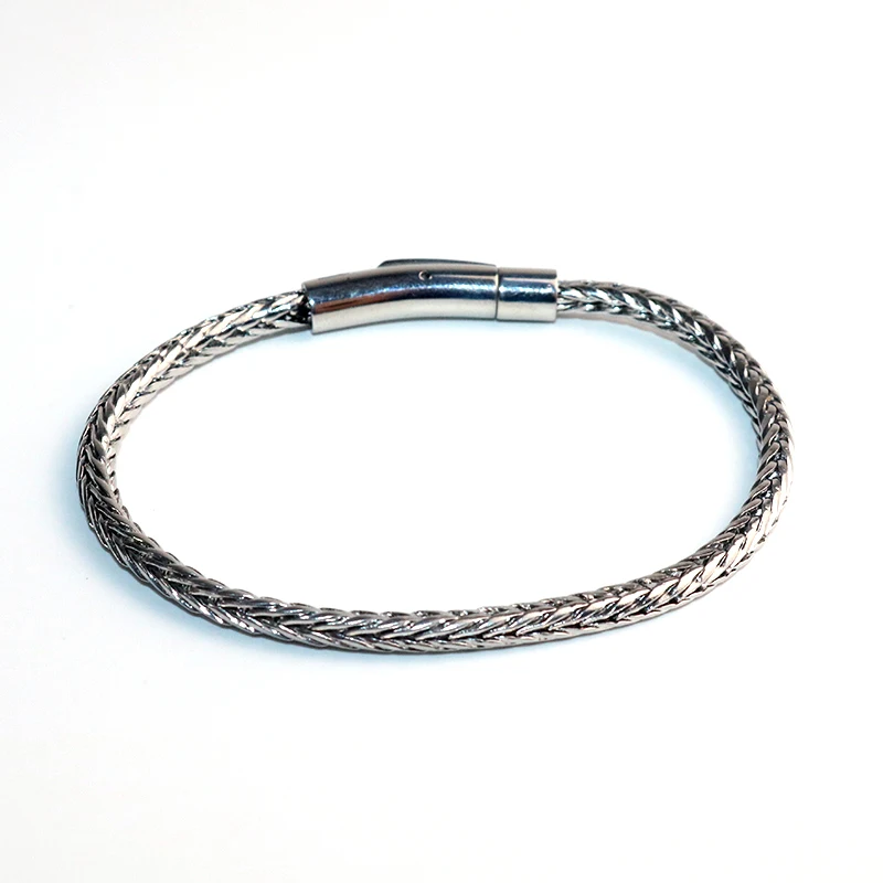 Гламурный Круглый браслет-цепочка для мужчин Pulseira ювелирные изделия подарок браслет серебряный Модный панк пара Будда браслет женский BB106