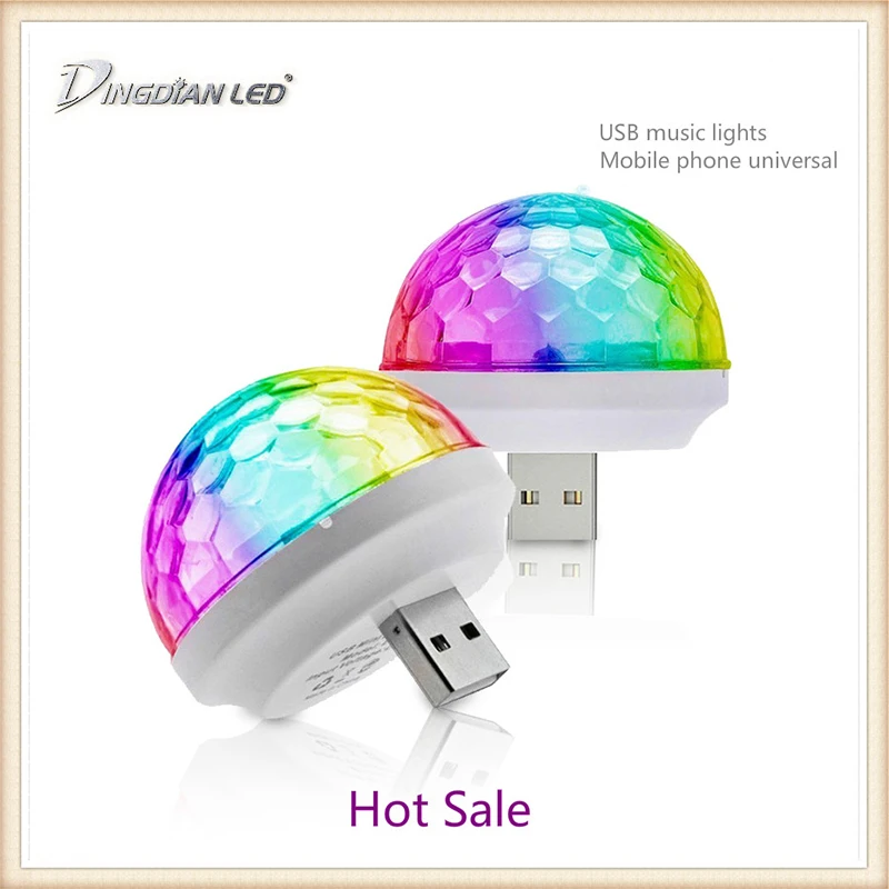 Светодиодный USB лампы для управления звуком музыки разноцветная диджейская