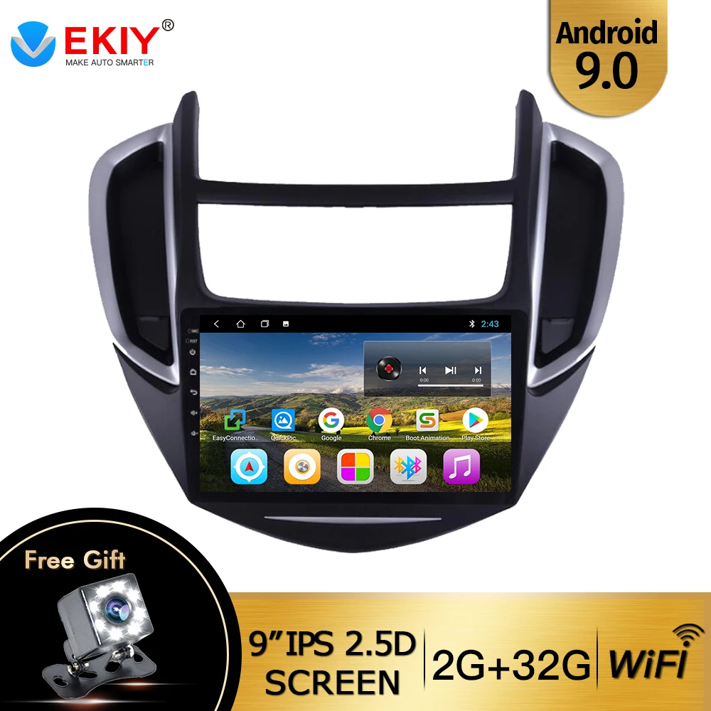 EKIY 9 &quotIPS стерео Мультимедийный Плеер Для Chevrolet Trax Android 0 2014 2015 2016 Automagnitol