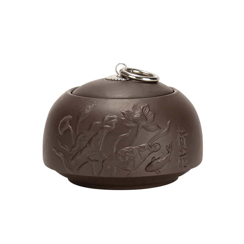 Зелёный чай герметичный ящик для хранения из фиолетовой глины под Коробки банки