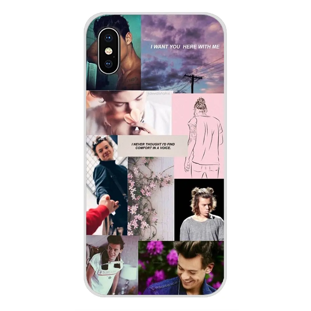 Для Apple iPhone X XR XS MAX 4 4S 5 5S 5C SE 6 6S 7 8 Plus ipod touch Гарри стили аксессуары чехлы для