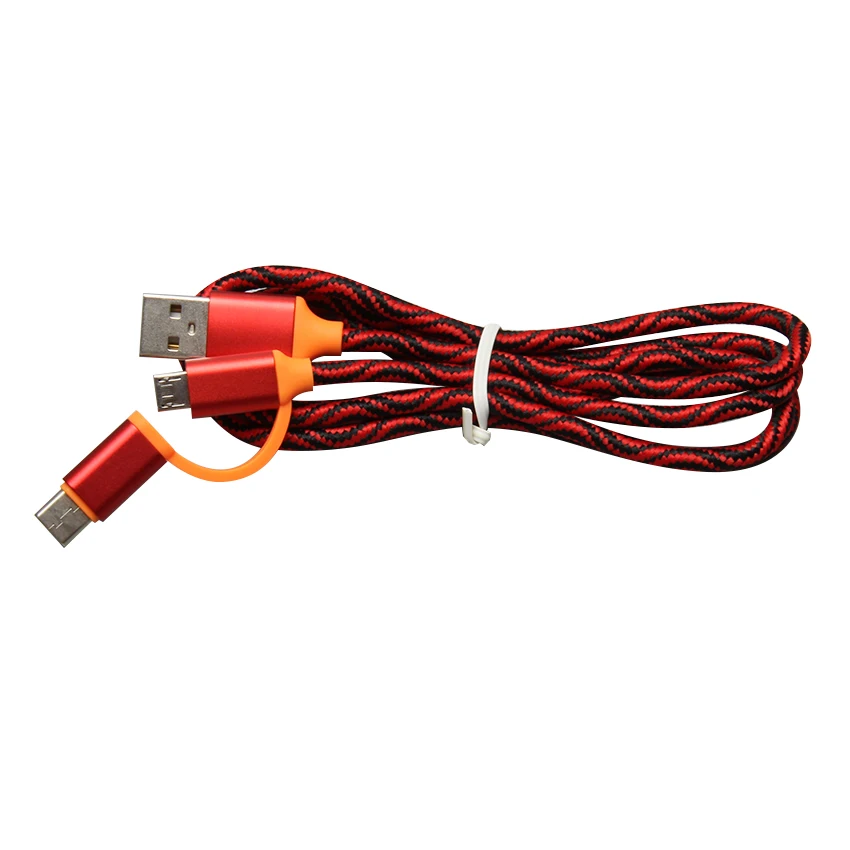 Новый 2 в 1 зарядный шнур Type-C к Micro USB конвертер кабель для зарядного устройства