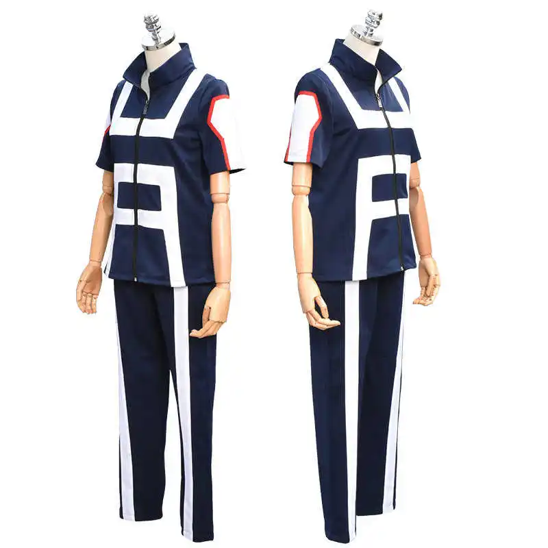 

JP Anime Boku no Hero Bakugou Katsuki/Iida Tenya/Todoroki Shouto Cosplay Costume My Hero Academia Sportswear Tops+Pants