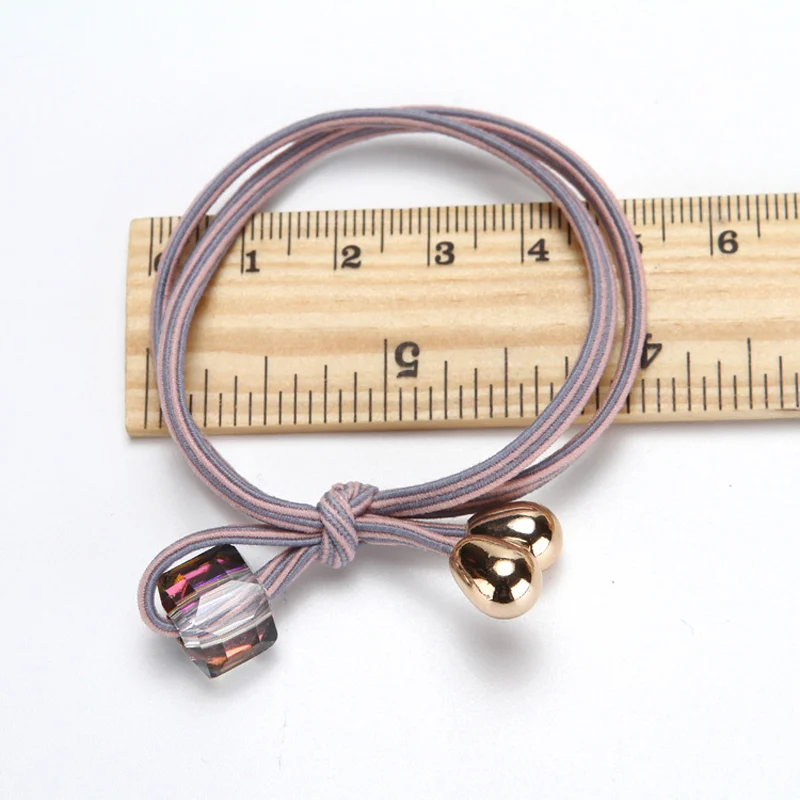 10 шт. горячая Распродажа Женская эластичная резинка для волос девушка любовь Топ