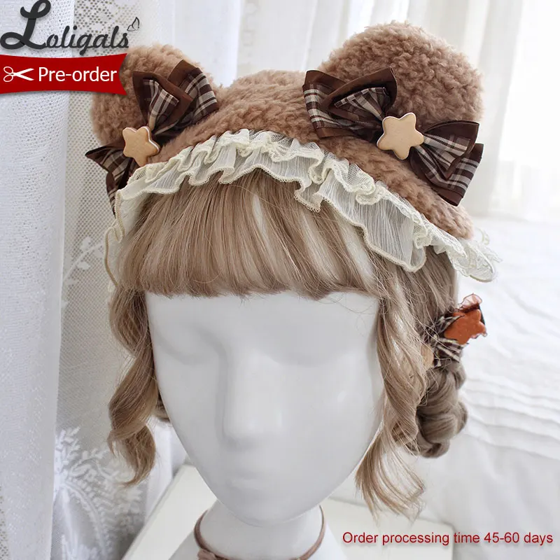 

Navy Bear ~ Lovely Lolita Hairband Cute KC by Alice Girl ~ Alice Girl