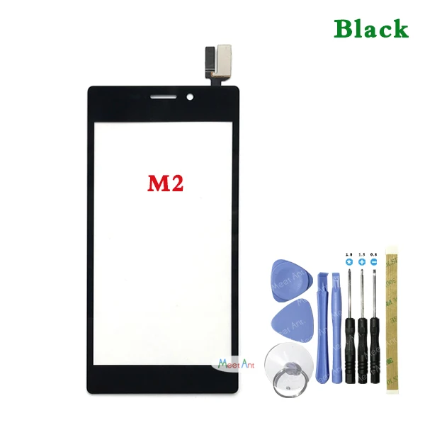 4," для sony Xperia M2 S50H D2302 D2303 D2305 D2306 и M2 Aqua D2403 сенсорный экран дигитайзер Передняя стеклянная Сенсорная панель объектива - Цвет: M2 Black With Tool