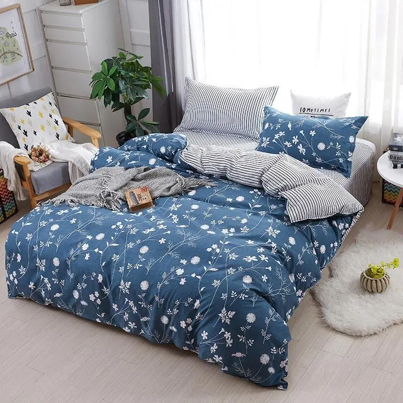 

30 Plant Stripe Printed Girl Boy Kid Bed Cover Set Duvet Cover Adult Child Bed Sheet Pillowcase Comforter Bedding Set 61017