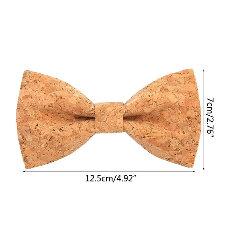 

Fashion Cork Wood Bow Tie Men's Creative Wood Grain Bowties Male Wedding Party Decor Accessories Neckwear 12 Styles