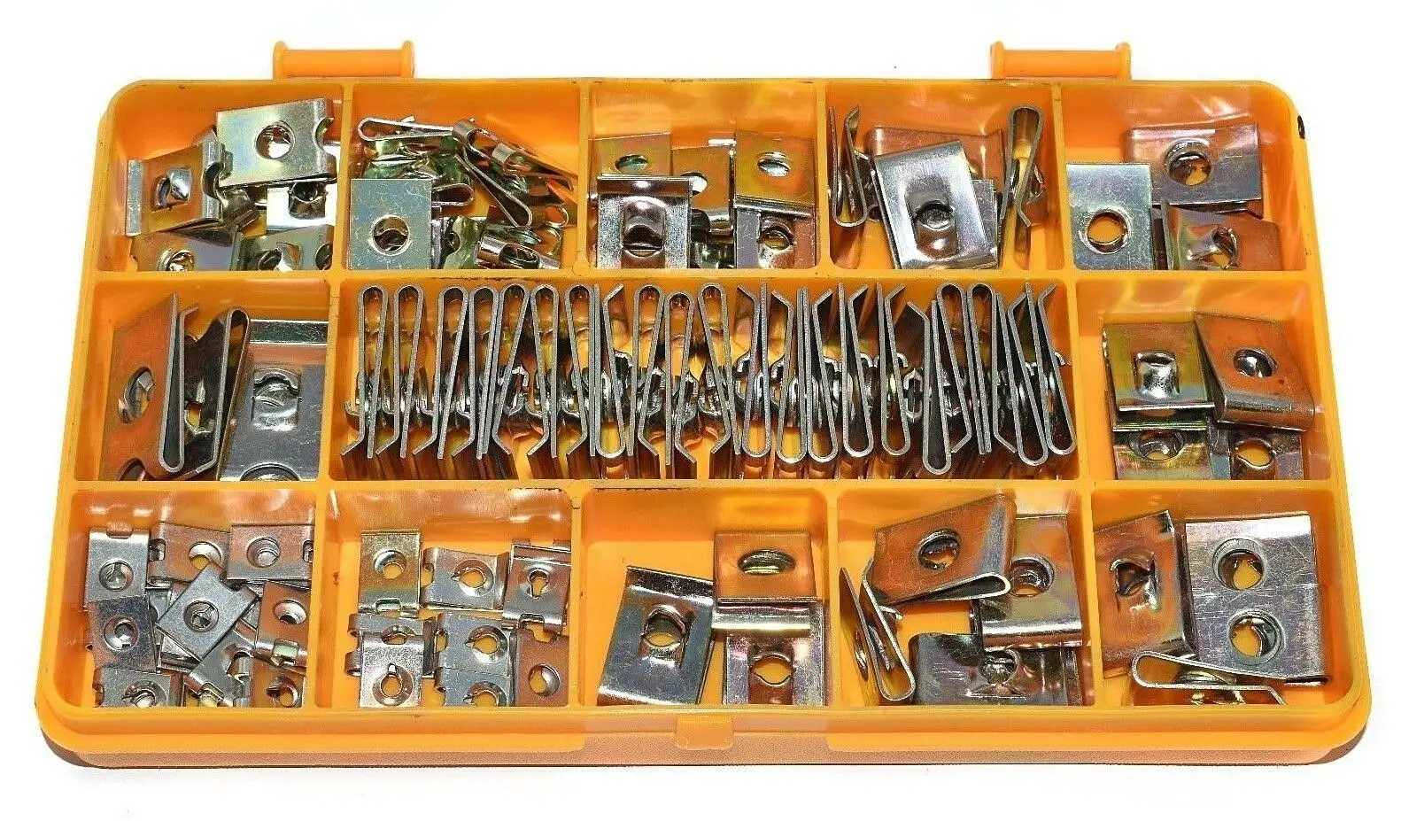 

110 шт. U-образная гайка крепеж цинковый желтый набор в ассортименте пружинный зажим гайка для дымохода зажимы скоростные крепежные наконечн...