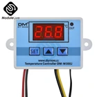 W3002 110 В 220 В светодиодный цифровой контроллер температуры термос терморегулятор датчик измеритель нагрева охлаждения + 1 м 10k 3950 провод