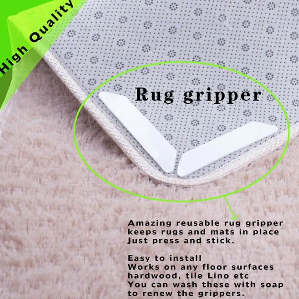 8 шт. нескользящий мягкий коврик ковер Нескользящие захваты для коврика лента