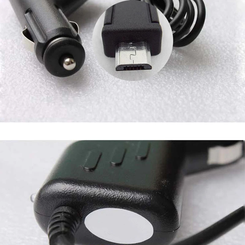 Изогнутое автомобильное зарядное устройство Onever с мини USB 3 5 м В а 2 портами для