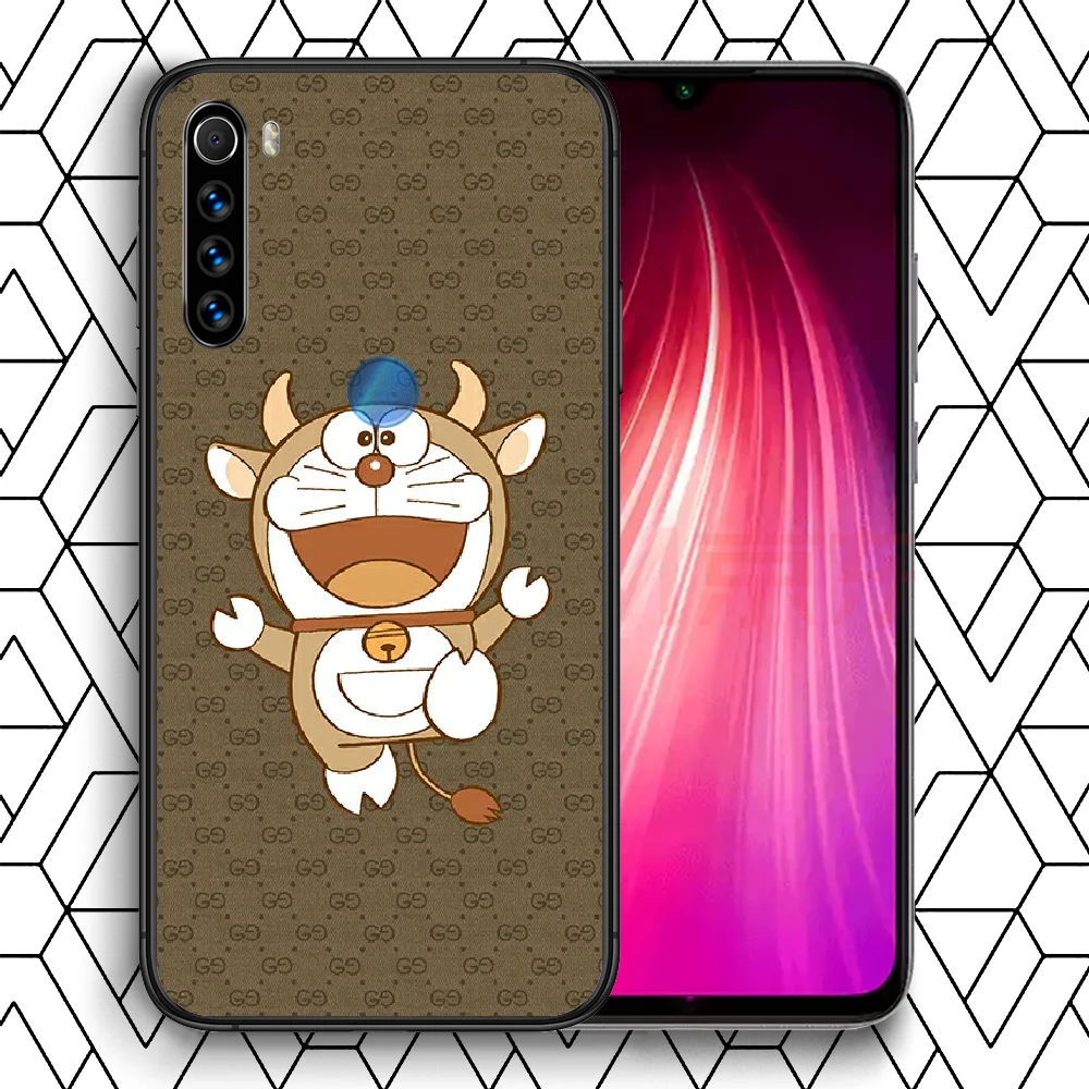 

Italian Luxury Brand Doraemon Phone Case Cover Hull For XIAOMI Redmi 7 7a 8 8a 9 9a NOTE 6 7 8 8t 9 9s Pro Max 4X Black Prime