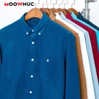 Мужская деловая Повседневная Однотонная рубашка, Классическая облегающая Модная рубашка в британском стиле с коротким рукавом, 2020