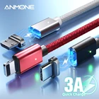 Магнитный кабель типа C, кабель для быстрой зарядки для Xiaomi, Samsung мобильный телефон, зарядный кабель для Iphone 13, 12, магнитный кабель Micro USB