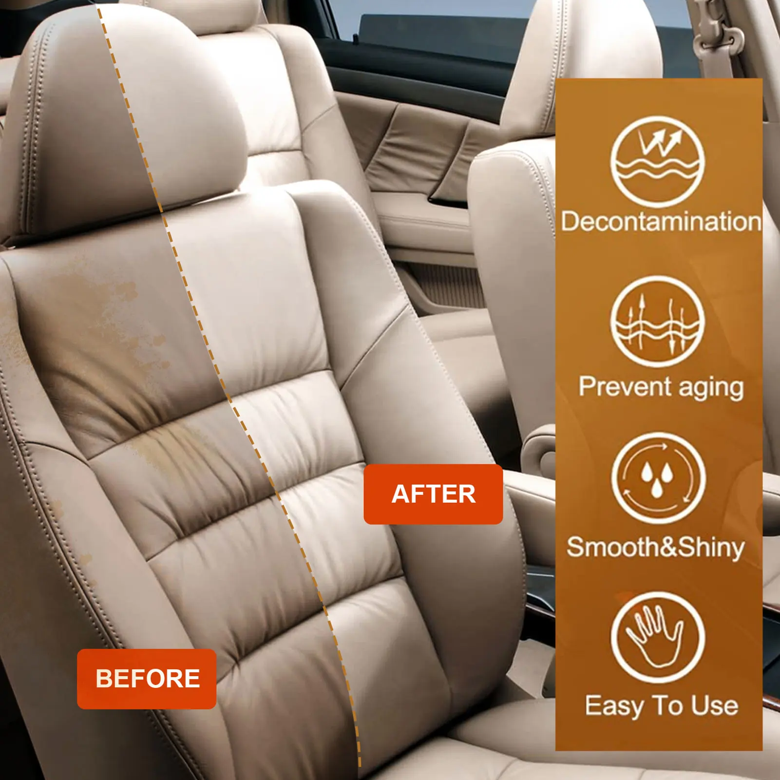 

eelhoe 100ML Automobile Interior Wax Decontamination Prevent Aging A Refurbished Wax Automobile Interior Decoration Refurbished