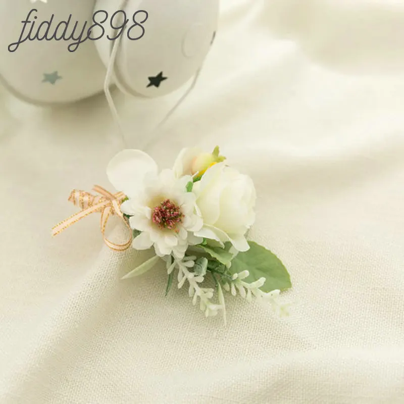 Романтический искусственный цветок свадебный головной убор гребень для волос и