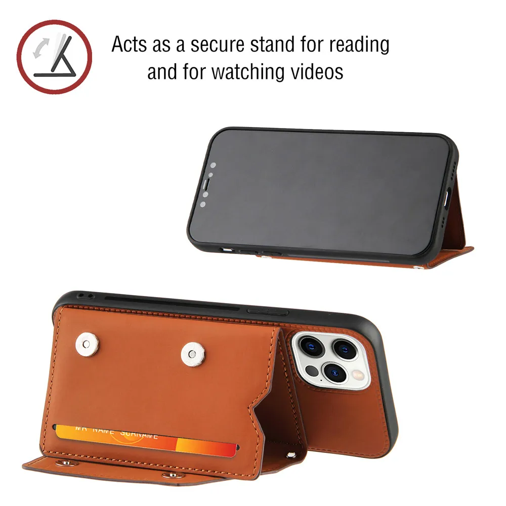 Кожаный чехол со шнурком и цепочкой для телефона iPhone 12 11 Pro Max Mini XR XS 7 8