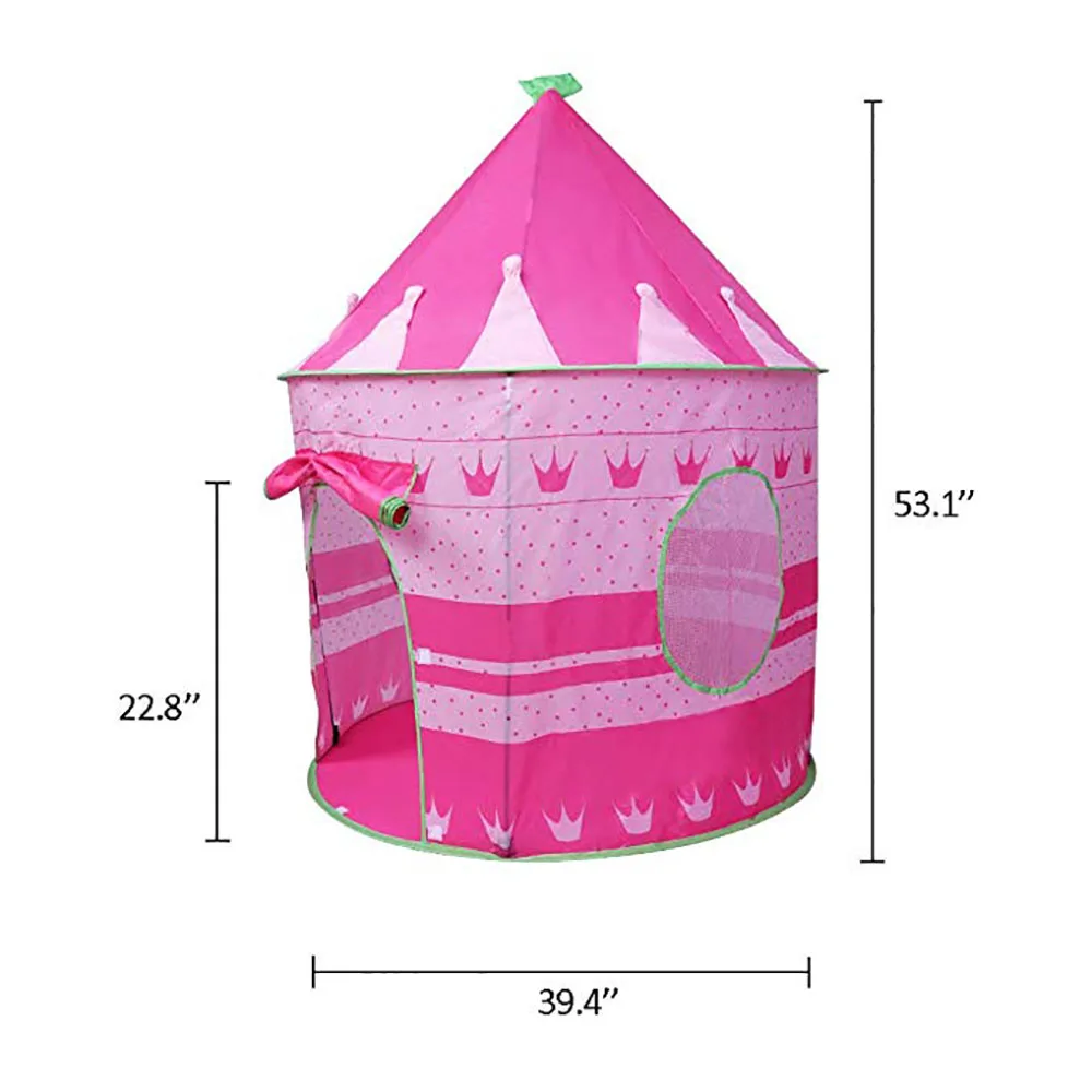 Складная детская палатка Розовая Принцесса замок вигвама для девочек уличный