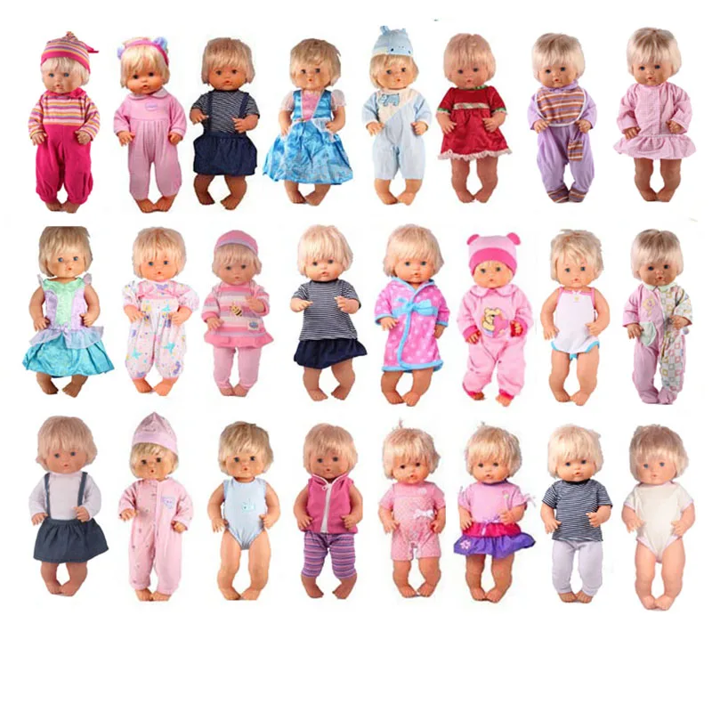 20 pcs mixed style 1 Модная Одежда для кукол, подходит для 41 см, Nenuco accessorios Nenuco y su Hermanita, 20 шт./лот, аксессуары для кукол, 16 дюймов, Nenuco Doll - Цвет: 20 pcs mixed style 1