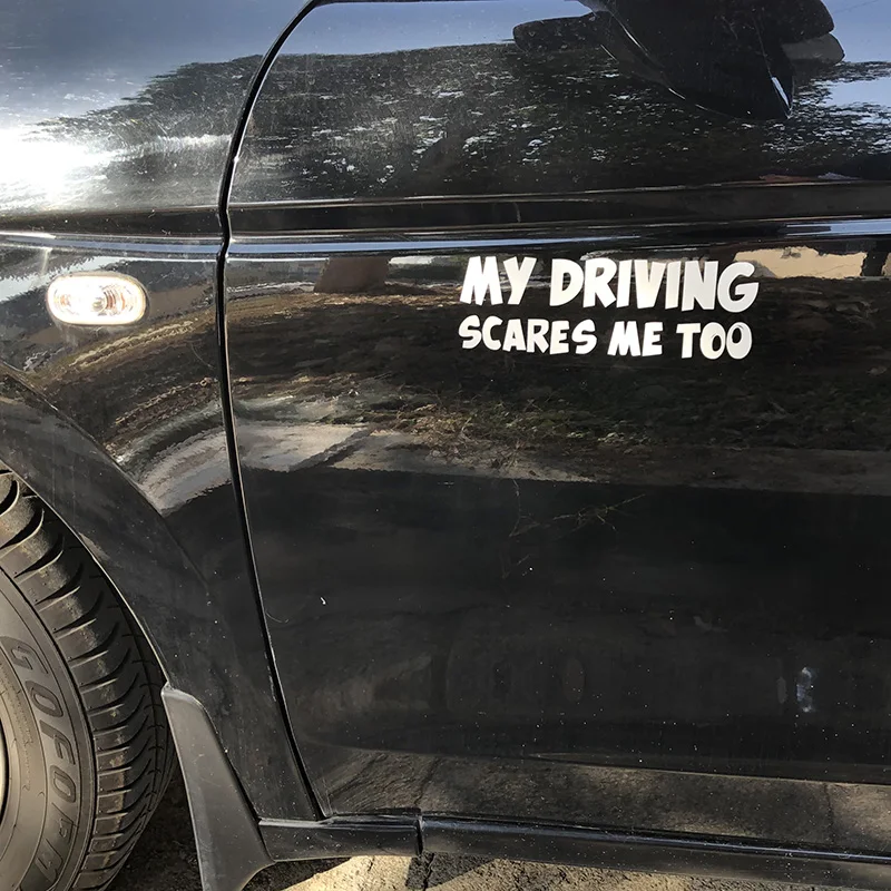 Светоотражающие предупреждающие наклейки на заднюю панель автомобиля 20*6 см мой