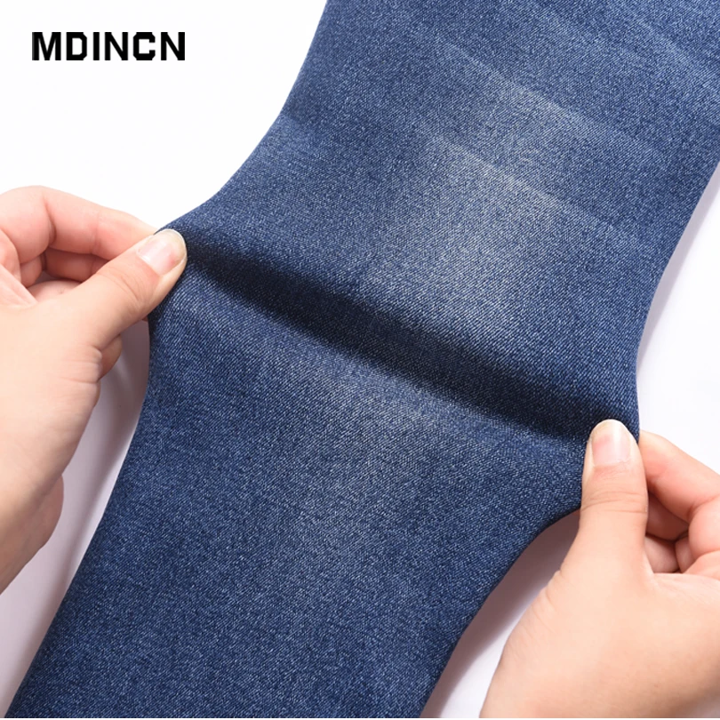 Потертые и Поцарапанные Джинсы для женщин с высокой талией зимние новые штаны