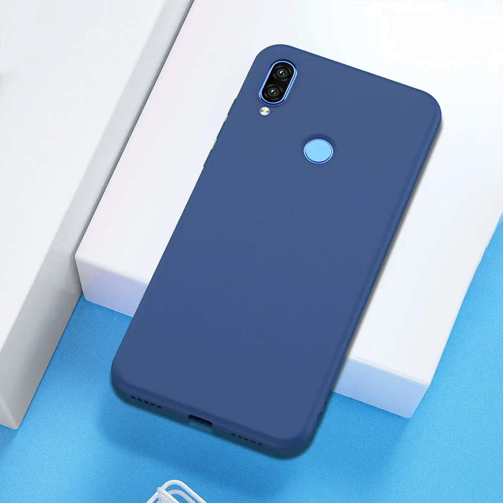 Blue Для Xiao mi Red mi Note 7 Чехол жидкий силиконовый мягкий чехол для Xiaomi mi 9 9T 8 SE A2 Lite Red mi Note 8T 8 7 Pro K30 5G 7A 8A чехол - Цвет: Blue