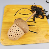 1pc silicone herbal filter acorn shape tea tool kitchen accessories tea bag strainer tea infuser