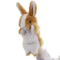 pp cotton bunny hand puppets cute rabbit plush toys animal doll telling story baby boys girls kid gift accompany doll xmas gift