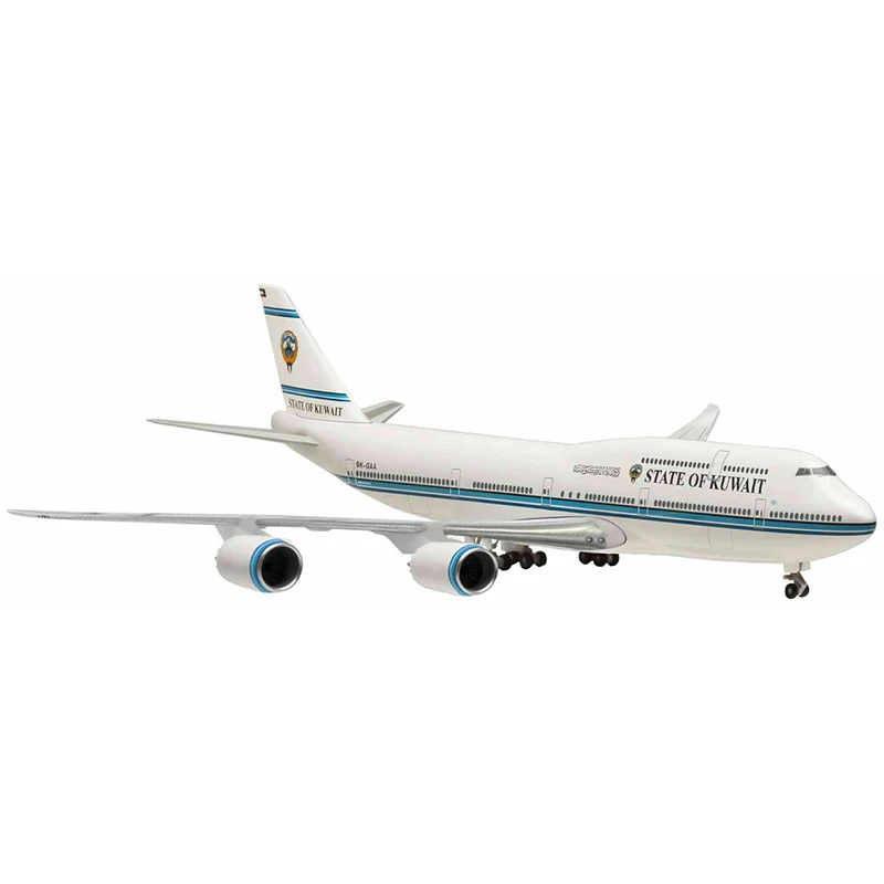 

Diecast 1/500 B747-8 9K-GAA Kuwait Air Force Plane Model Alloy with Landing Gear Aircraft Airplanes Model Toy For Collection