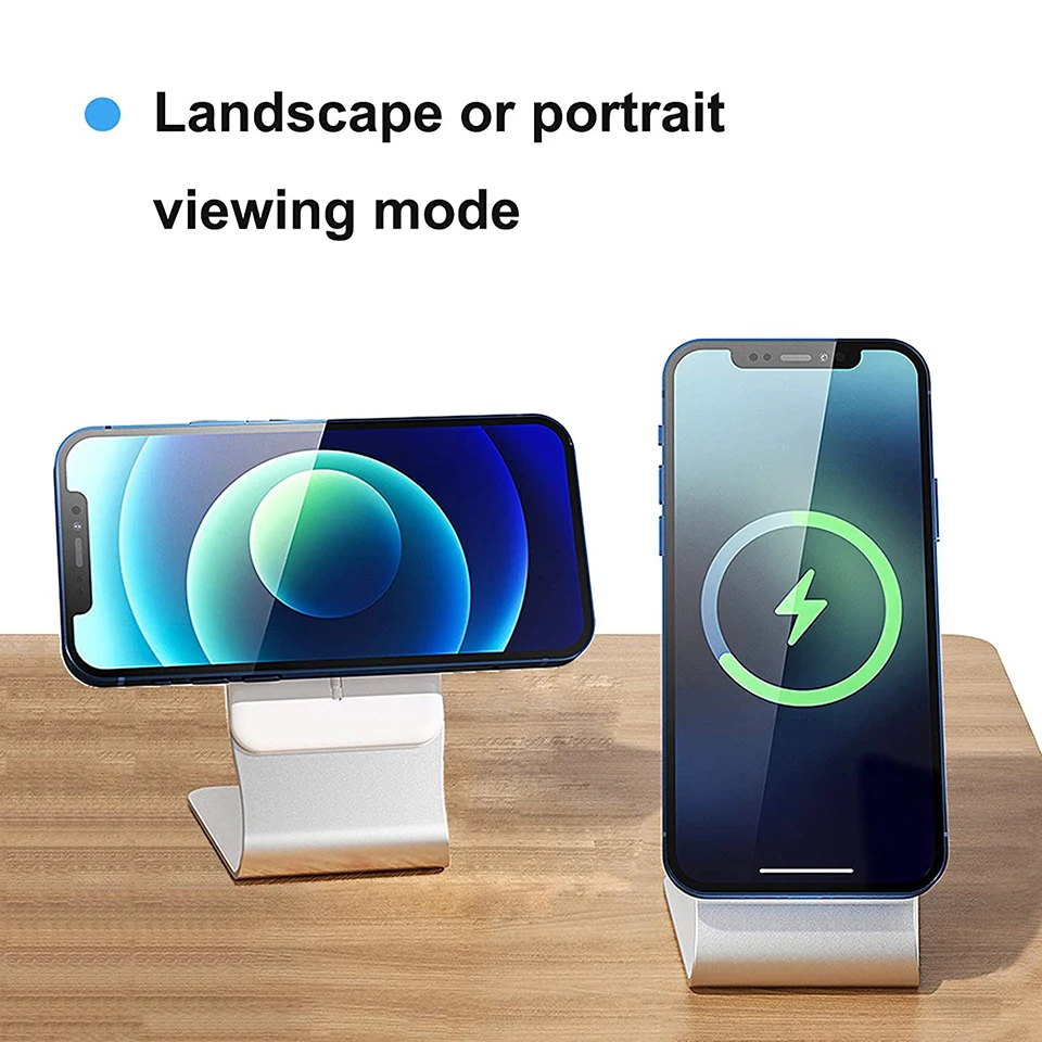 new aluminum stand for magsafe charger desktop phone holder compatible for apple magsafe charging for iphone 13 12 pro max mini free global shipping