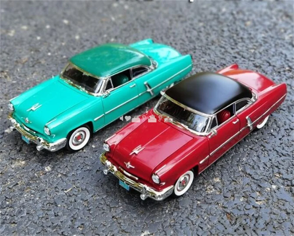 

Дорожная Подпись 1/18 для Lincoln Капри 1952, модель литая автомобиля, детские игрушки для мальчиков и девочек, подарки, коллекционные украшения с зеленым/красным дисплеем