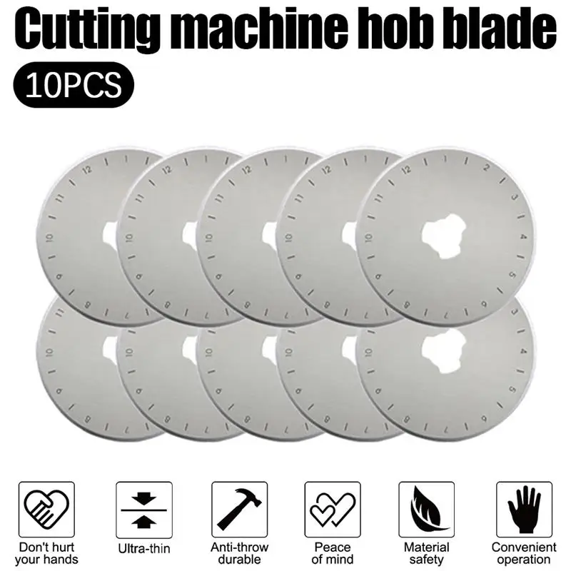 

45mm Rotary Replacement Blades Paper Cutter Knitting Circular Cutting Patchwork Leather Crafts Rotary Cutter Sewing Tool