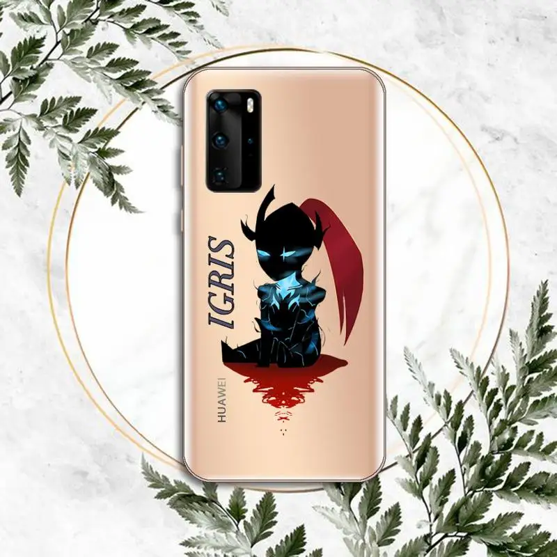 

Solo leveling cute cartoon Bear warrior Phone Case Transparent for Huawei P honor 8 10i 20 30 40 smart 2019