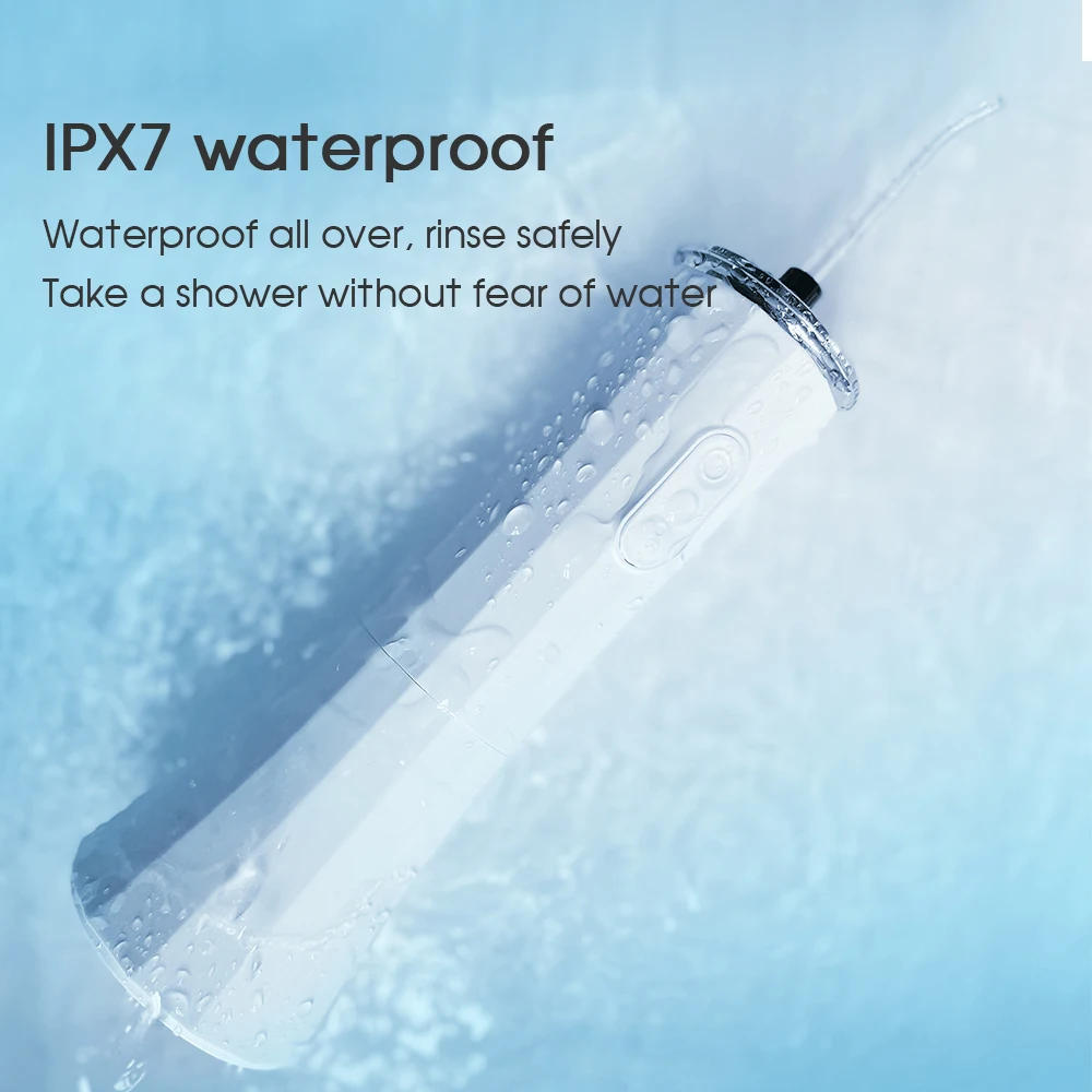 Boi Rechargeable 300ml Gum Care Smart Electric IPX7 Lens Design Removable Oral Irrigator For Adult 5 Modes Dental Water Jet enlarge