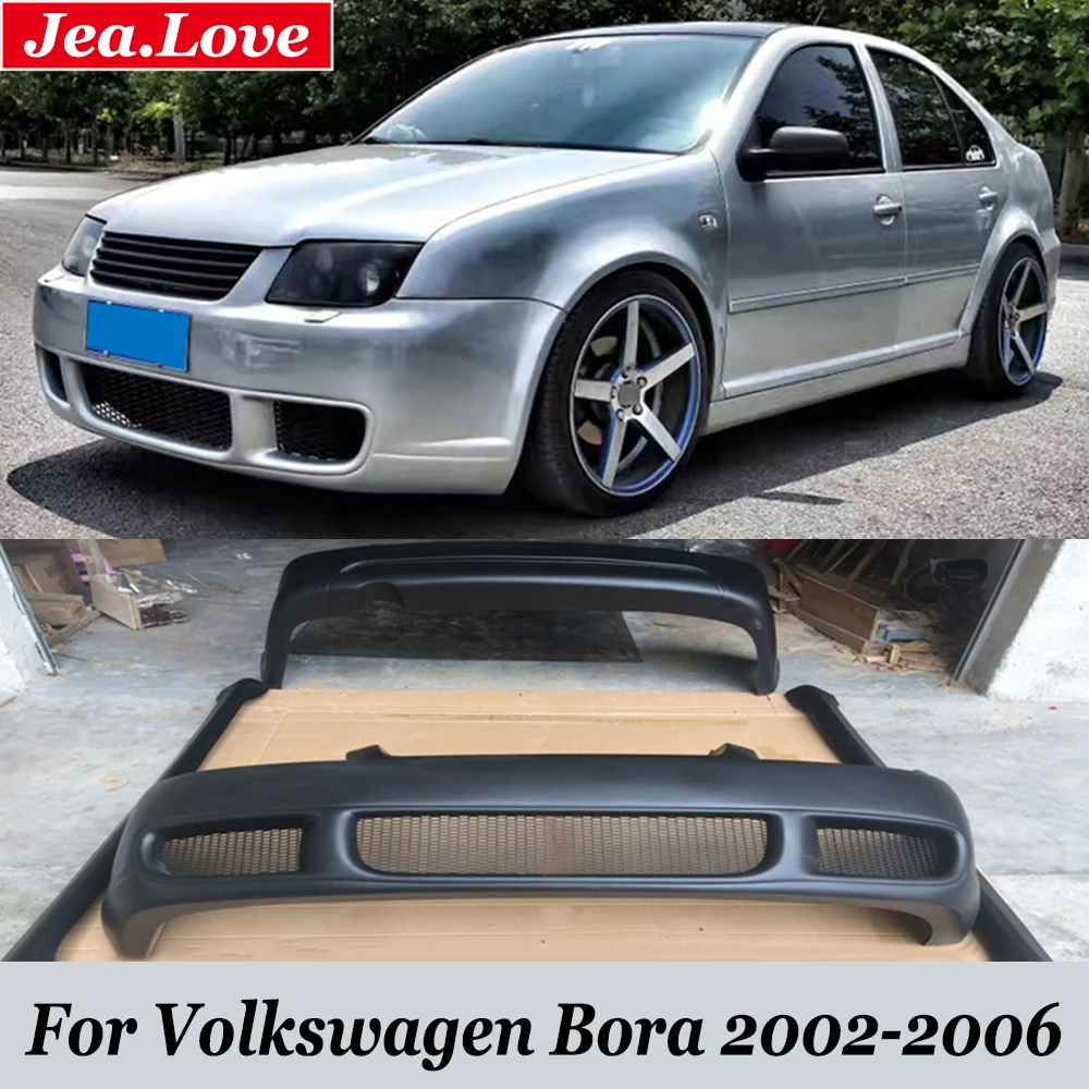 

Facelift to R Style Car Body Kit Unpainted ABS Material Front and Rear Bumper Side Skirts For Volkswagen Bora 2002-2006