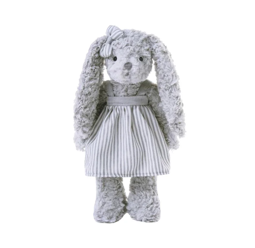 

dressing rabbit doll gray twisted flower plush plush toy comfort doll children’s birthday gift plush toy children’s toys
