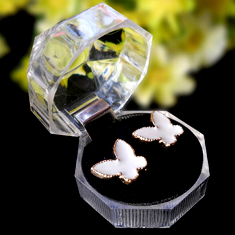 1 шт. акриловый чехол для хранения кристальных колец прозрачные новогодние